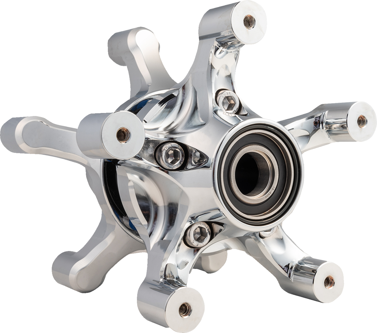 Arlen Ness Spider Hub - Dual Disc Front Wheel - Chrome 71-661