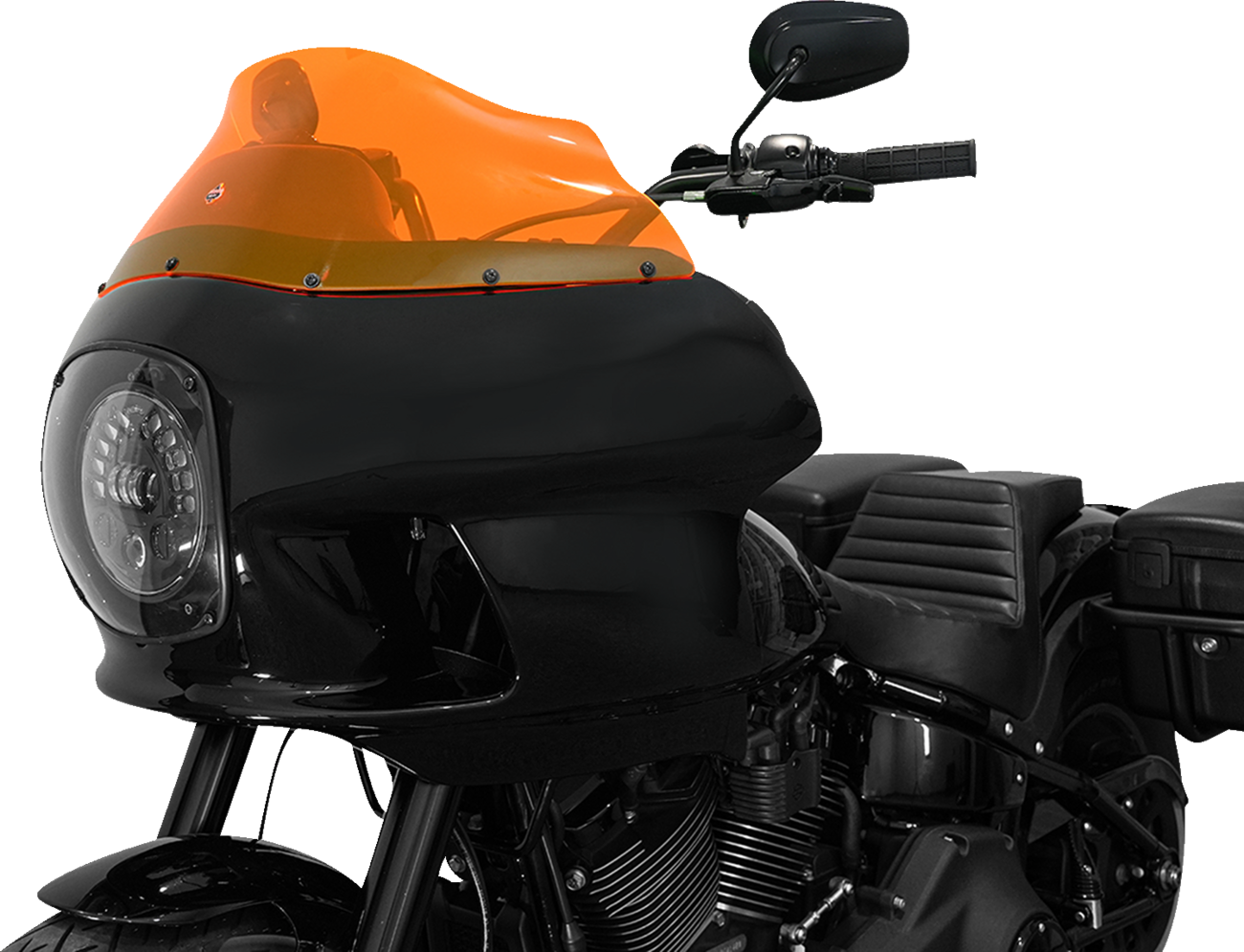 KLOCK WERKS Ice Flare® Windshield - 9" - Orange Ice - FXRP Fairing KWW-02-0608