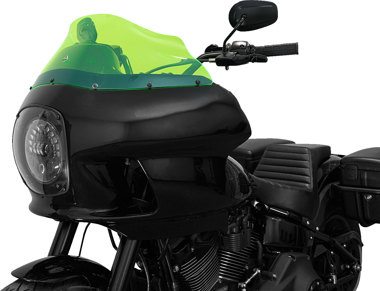 KLOCK WERKS Ice Flare® Windshield - 9" - Green Ice - FXRP Fairing KWW-02-0610