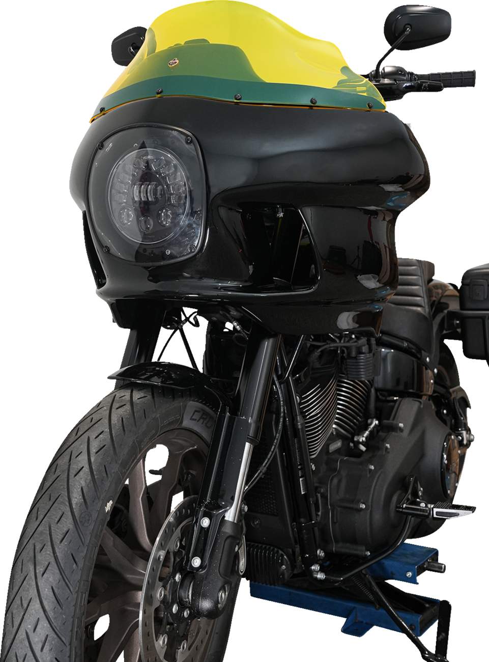 KLOCK WERKS Ice Flare® Windshield - 9" - Yellow Ice - FXRP Fairing KWW-02-0609
