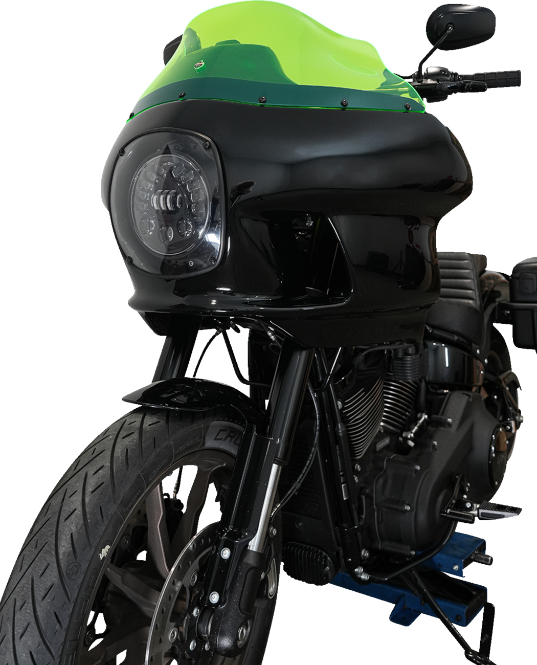 KLOCK WERKS Ice Flare® Windshield - 9" - Green Ice - FXRP Fairing KWW-02-0610