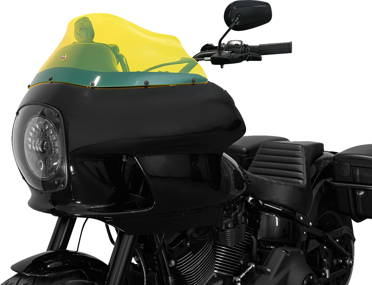 KLOCK WERKS Ice Flare® Windshield - 9" - Yellow Ice - FXRP Fairing KWW-02-0609