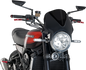 PUIG HI-TECH PARTS Windscreen - 13" - Black/Dark Smoke - Z900RS/SE 024NF