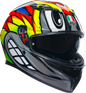 AGV K3 Helmet - Birdy 2.0 - Gray/Yellow/Red - Medium 2118381004012M