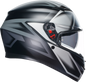 AGV K3 Helmet - Compound - Matte Black/Gray - Medium 2118381004008M