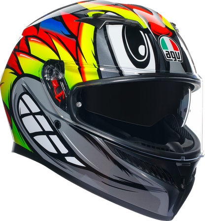 AGV K3 Helmet - Birdy 2.0 - Gray/Yellow/Red - Small 2118381004012S