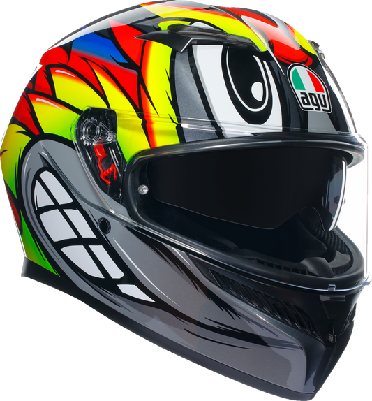 AGV K3 Helmet - Birdy 2.0 - Gray/Yellow/Red - Small 2118381004012S
