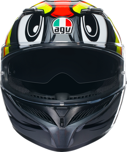 AGV K3 Helmet - Birdy 2.0 - Gray/Yellow/Red - Medium 2118381004012M