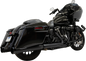 BASSANI XHAUST 4-1/2" Slip-On Mufflers - Black 1F745B