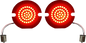 CUSTOM DYNAMICS Turn Signal Insert - LED - Red - Flat GEN-4-R-1156-T