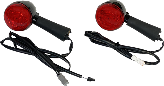 CUSTOM DYNAMICS ProBEAM® LED Turn Signal - Rear - Black - Scout PB-INDBOB-RR-BR