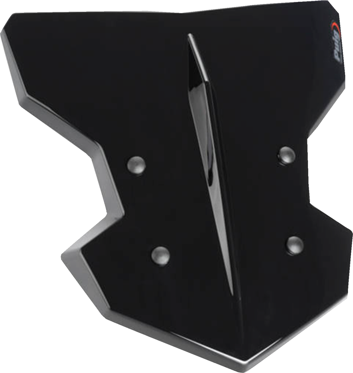 PUIG HI-TECH PARTS Flanker Windshield - 12-3/4" - Black - Kawasaki 20335N