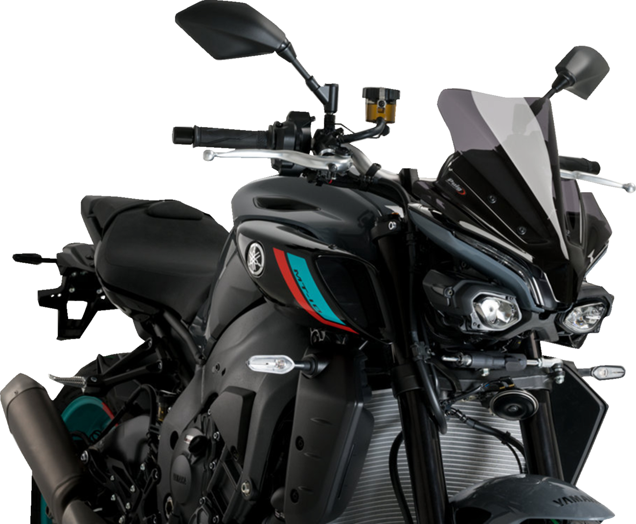 PUIG HI-TECH PARTS New Generation Sport Windshield - 14" - Dark Smoke - MT-10/SP 21361F