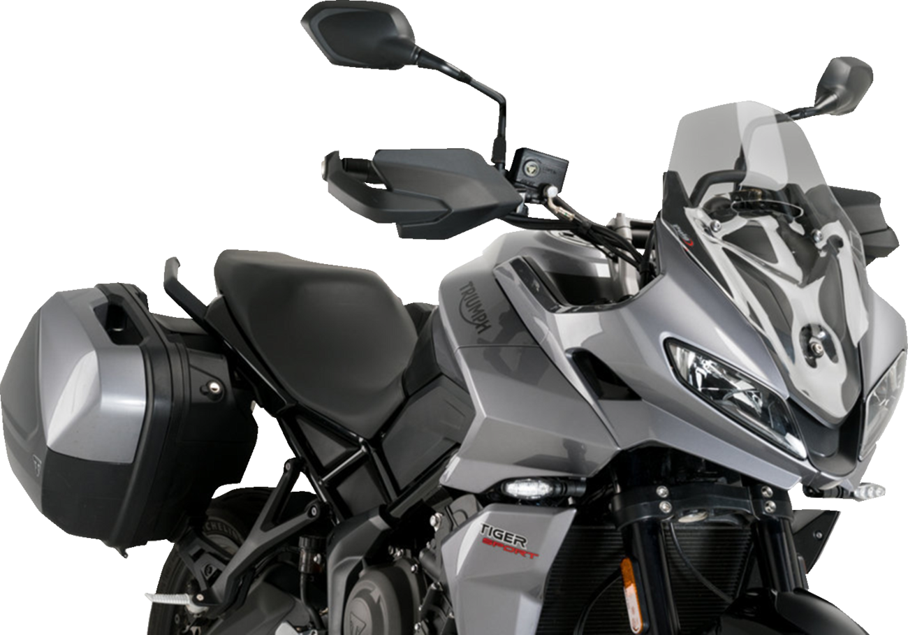 PUIG HI-TECH PARTS Sport Windscreen - 18" - Smoke - Tiger Sport 660 21318H