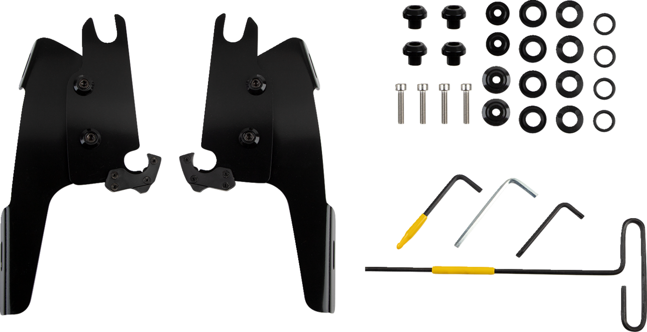 MEMPHIS SHADES Batwing Mounting Kit - Black - Chief Bobber MEB2071