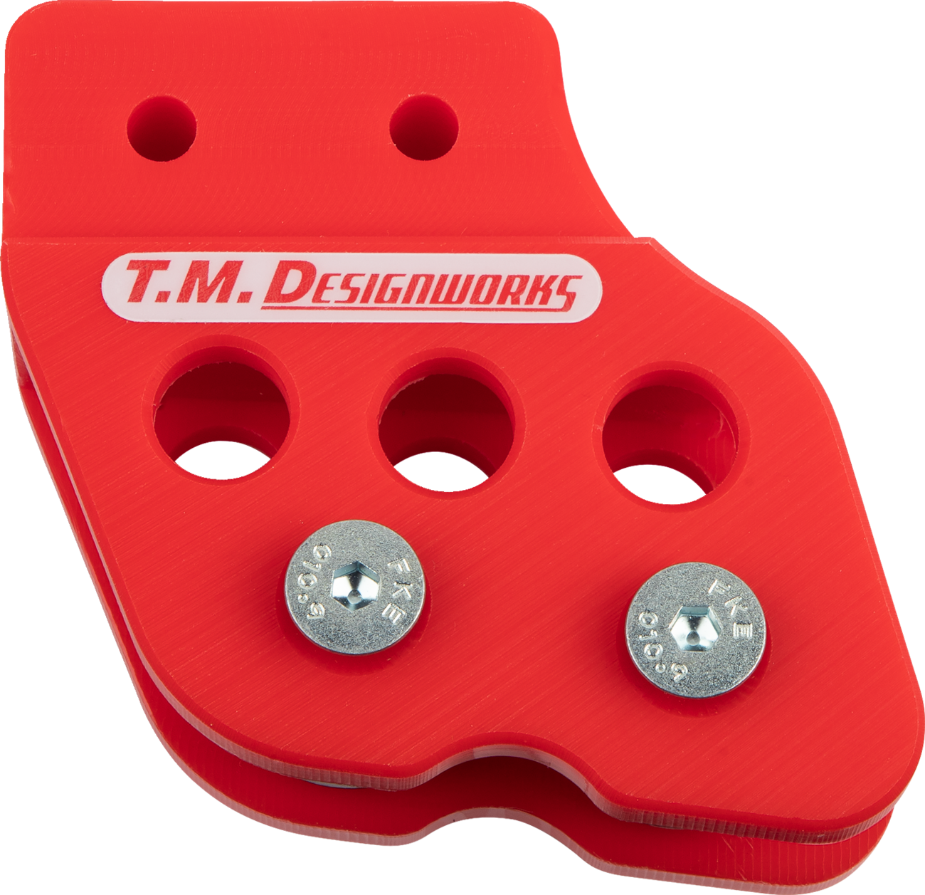 T.M. DESIGNWORKS Chain Guide - Red - Honda/Kawasaki/Suzuki/Yamaha RCG-002-RD