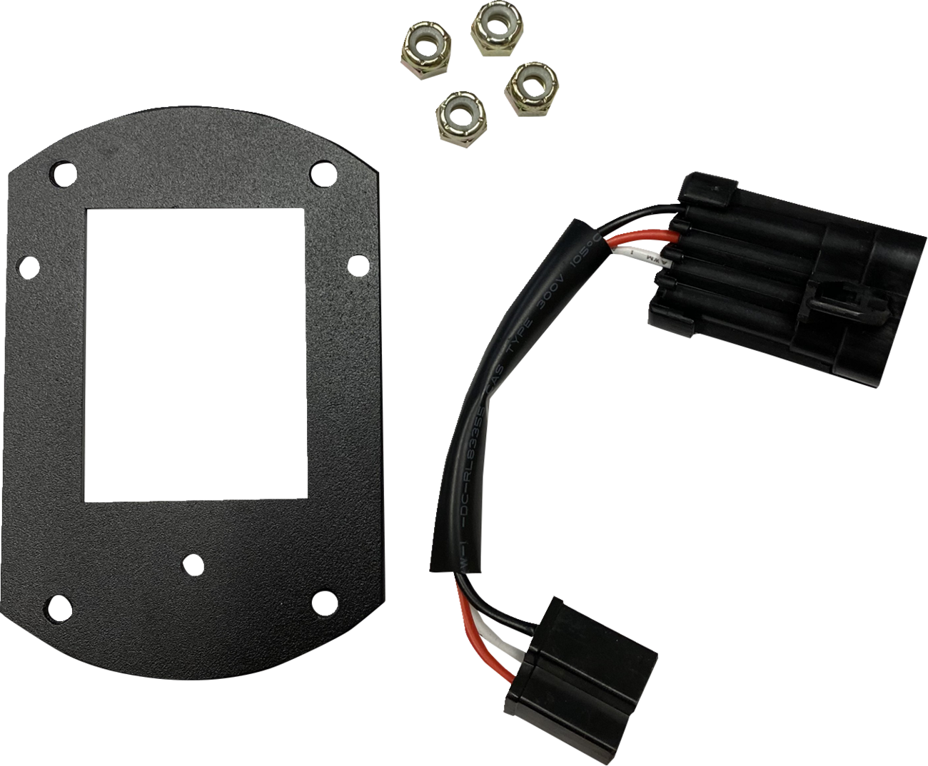CUSTOM DYNAMICS Mounting Kit - Headlight - Satin Black - FXLRST CD-LRST-HL-KIT