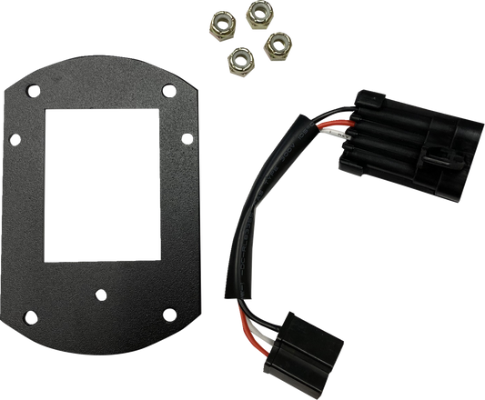 CUSTOM DYNAMICS Mounting Kit - Headlight - Satin Black - FXLRST CD-LRST-HL-KIT