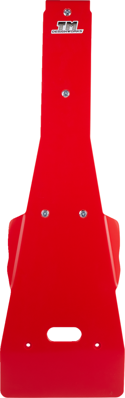 T.M. DESIGNWORKS Skid Plate - Red - Honda - TRX 450 HOFP-E451-RD