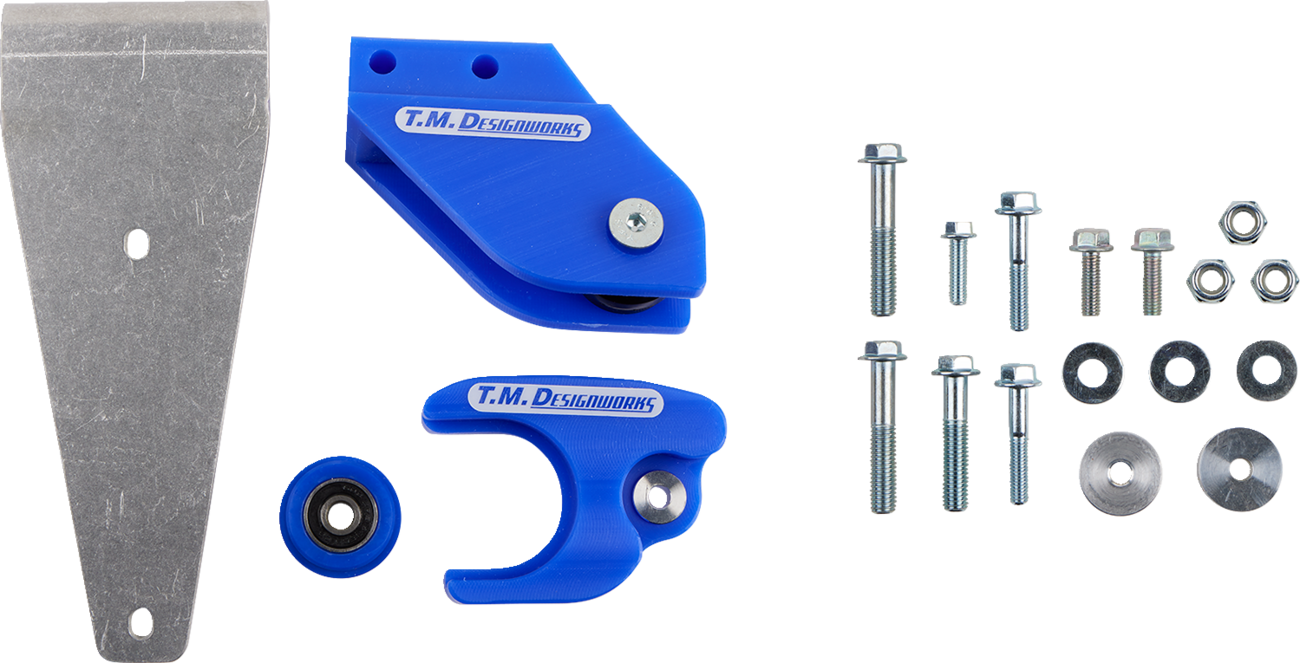 T.M. DESIGNWORKS Chain Guide/Slider - Blue - YFZ 450R/X YCP-K67-BU