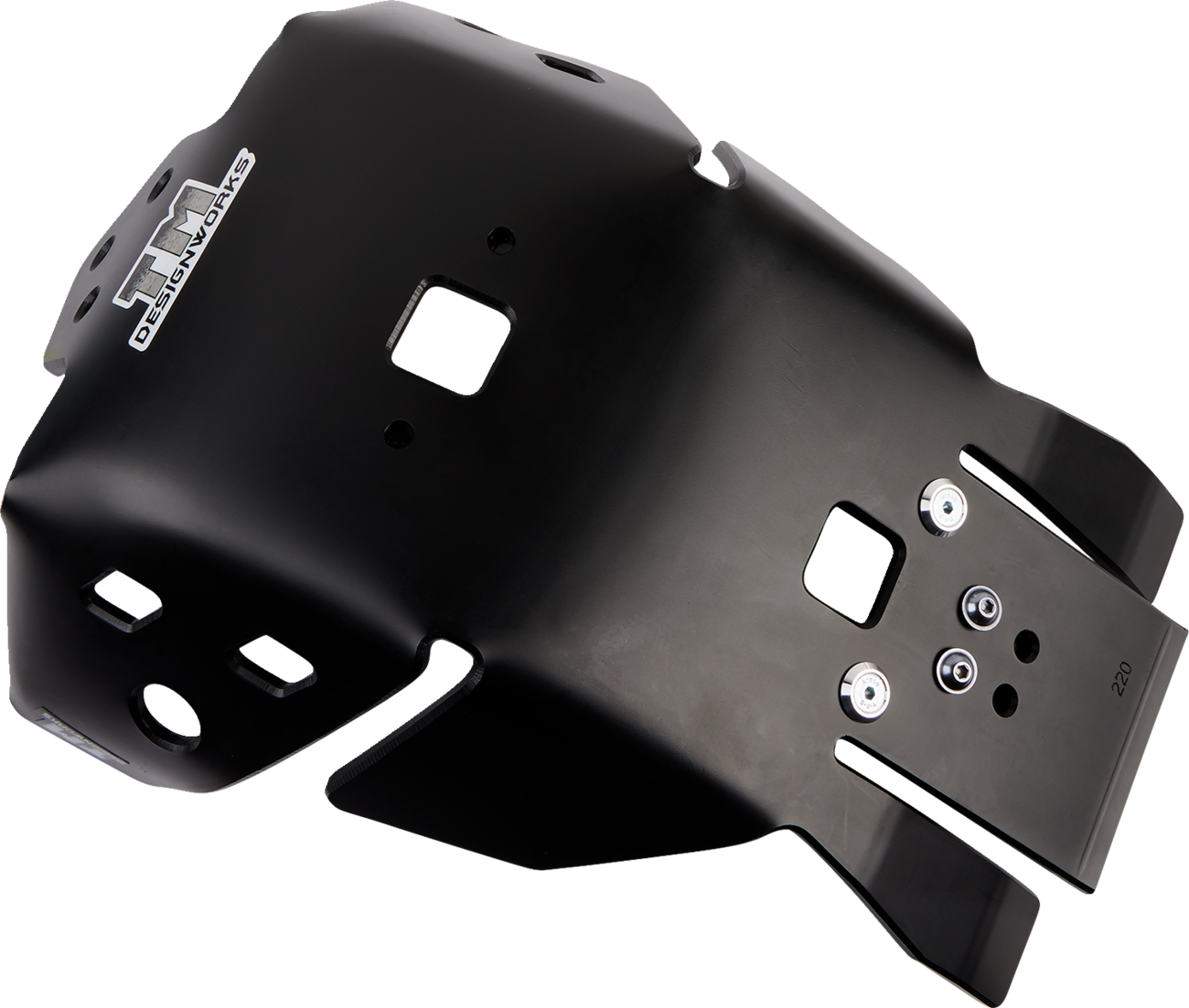 T.M. DESIGNWORKS Skid Plate - Black - Honda HOMC-470-BK