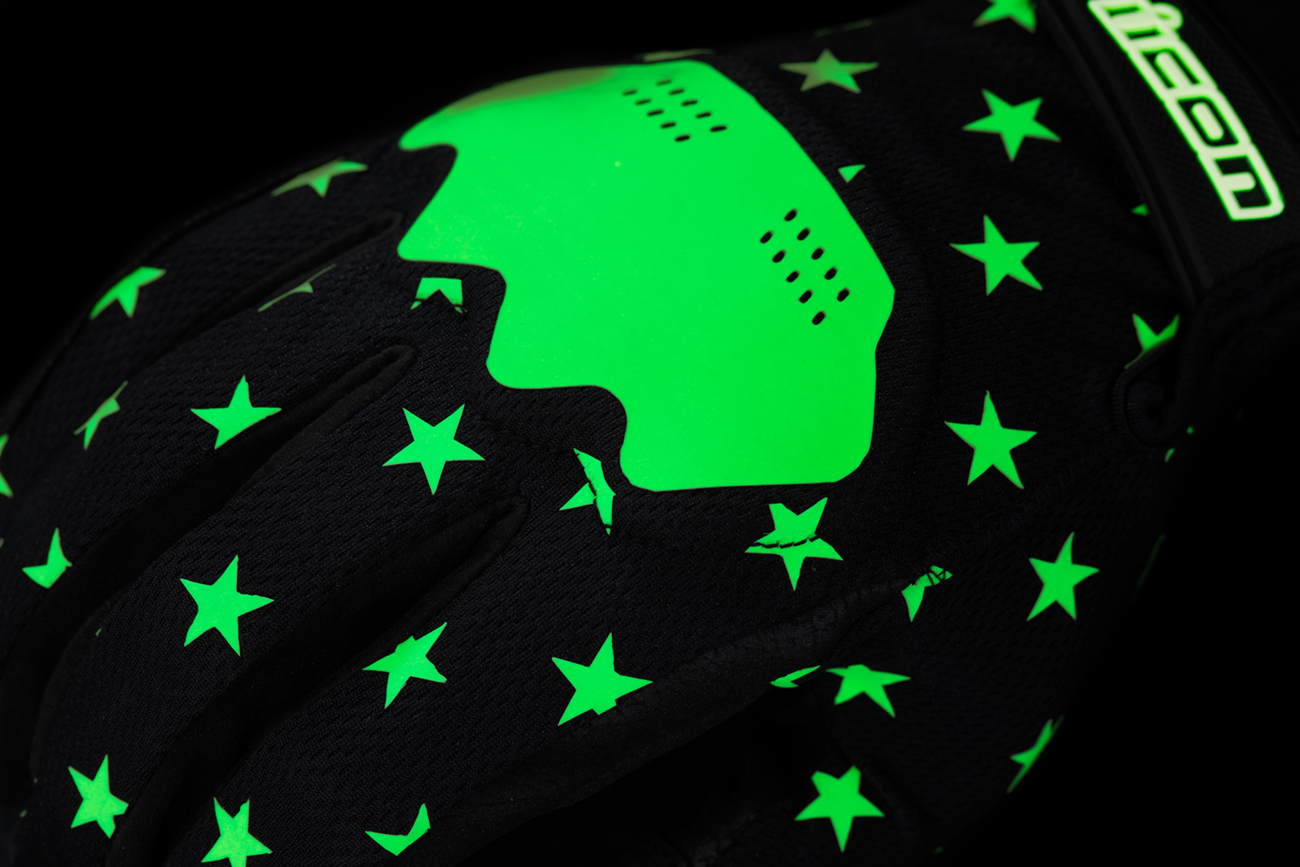 ICON Hooligan™ Old Glory Gloves - Glow - Large 3301-4694