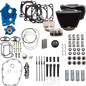 S&S CYCLE 129" Power Package Engine Performance Kit - Chain Drive - Oil Cooled - Non-Highlighted Fins - M8 310-1226