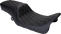 DRAG SPECIALTIES SEATS Predator 2-Up Seat - Vinyl - Double Diamond Black Stitch - w/o Backrest - FL '08-'23 0801-1490