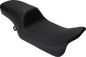 DRAG SPECIALTIES SEATS Predator 2-Up Seat - Vinyl - Black - Smooth - w/o Backrest - FLH/FLT '08-'24 0801-1487