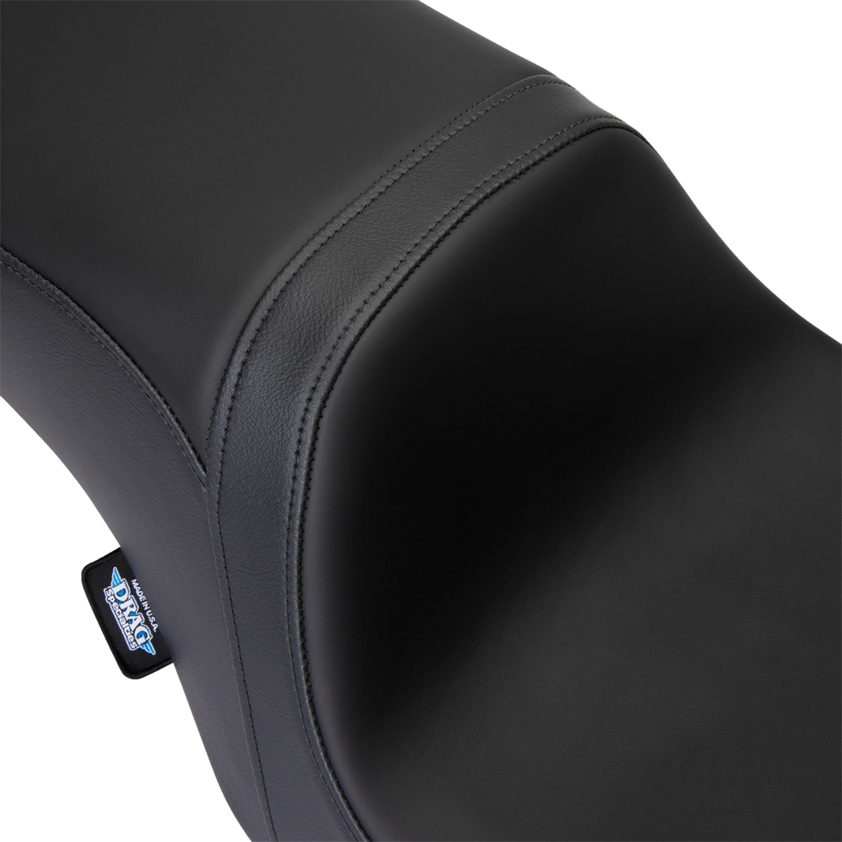 DRAG SPECIALTIES SEATS Predator 2-Up Seat - Solar Leather - Black - Smooth - w/o Backrest - FL '08-'23 08801-1495