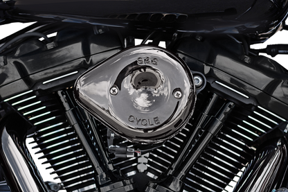 S&S CYCLE Stealth Mini Teardrop Air Cleaner - M8 - Lava Chrome 170-0782