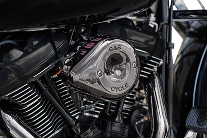 S&S CYCLE Stealth Mini Teardrop Air Cleaner - M8 - Lava Chrome 170-0782