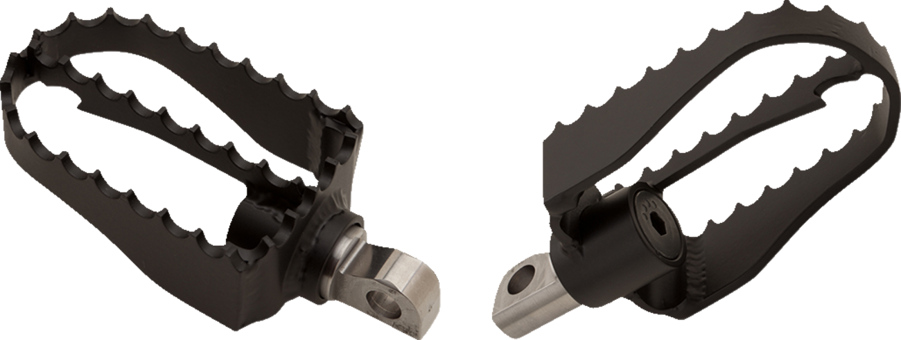 BURLY BRAND MX Foot Pegs - Driver/Passenger - Black B13-1009B
