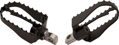 BURLY BRAND MX Foot Pegs - Driver/Passenger - Black B13-1009B