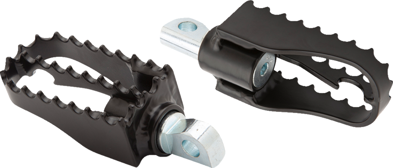 BURLY BRAND MX Mini Foot Pegs - Driver/Passenger - Black B13-1010B