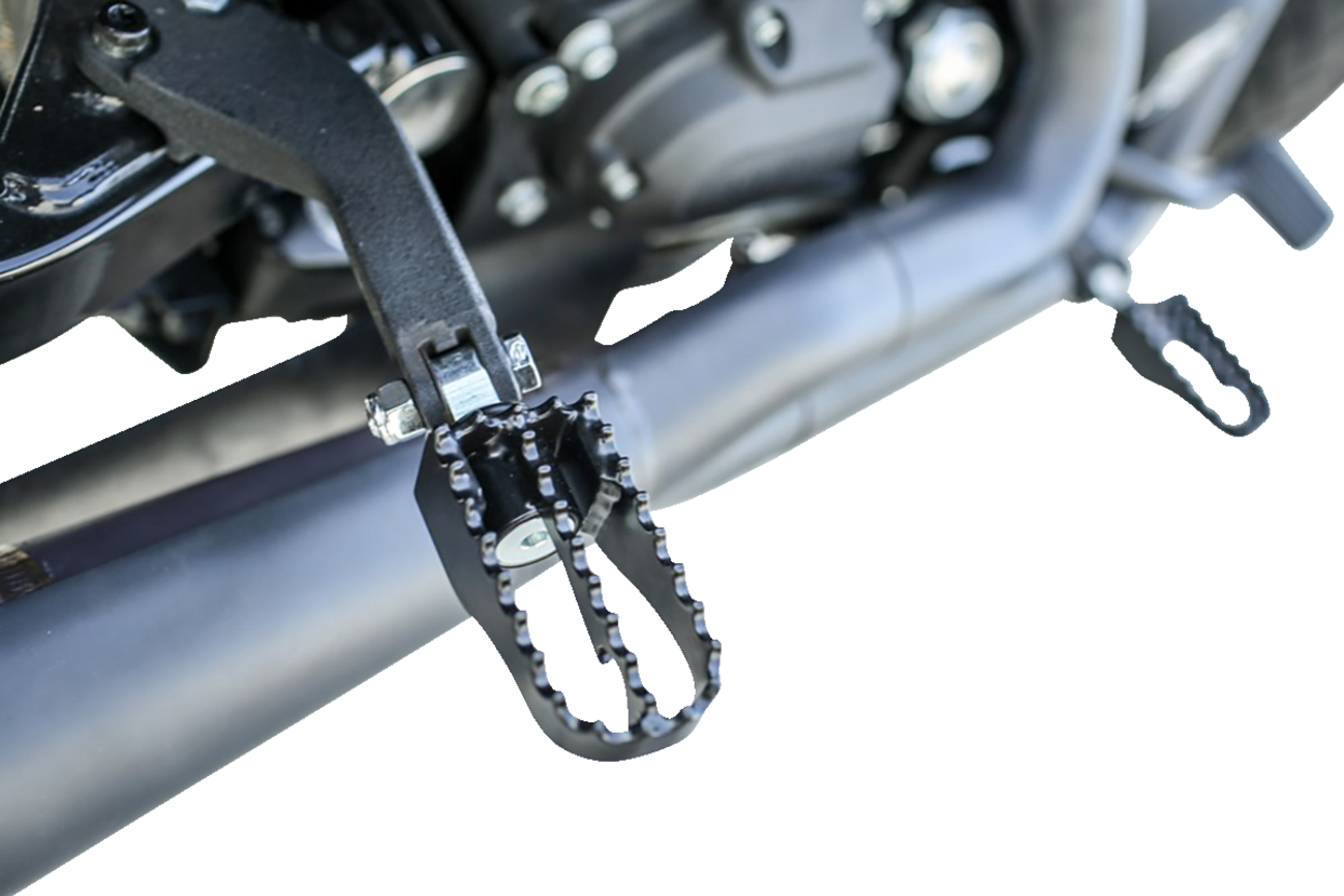 BURLY BRAND MX Mini Foot Pegs - Driver/Passenger - Black B13-1010B