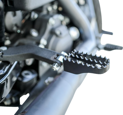 BURLY BRAND MX Mini Foot Pegs - Driver/Passenger - Black B13-1010B