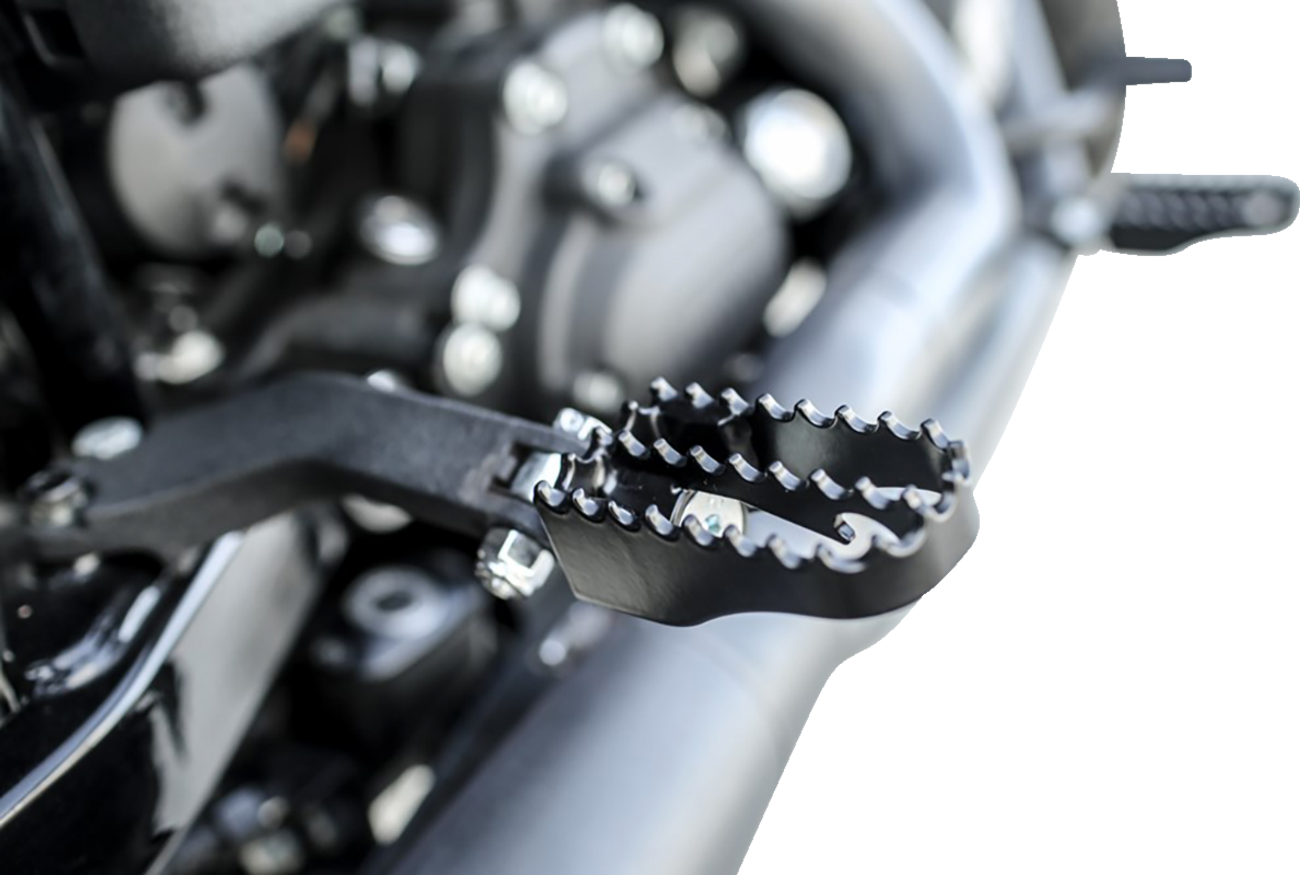 BURLY BRAND MX Mini Foot Pegs - Driver/Passenger - Black B13-1010B