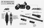 Legend Suspension Axeo43 Inverted High-Performance Front End Suspension System for 43 mm Forks - Part Number 0414-0589