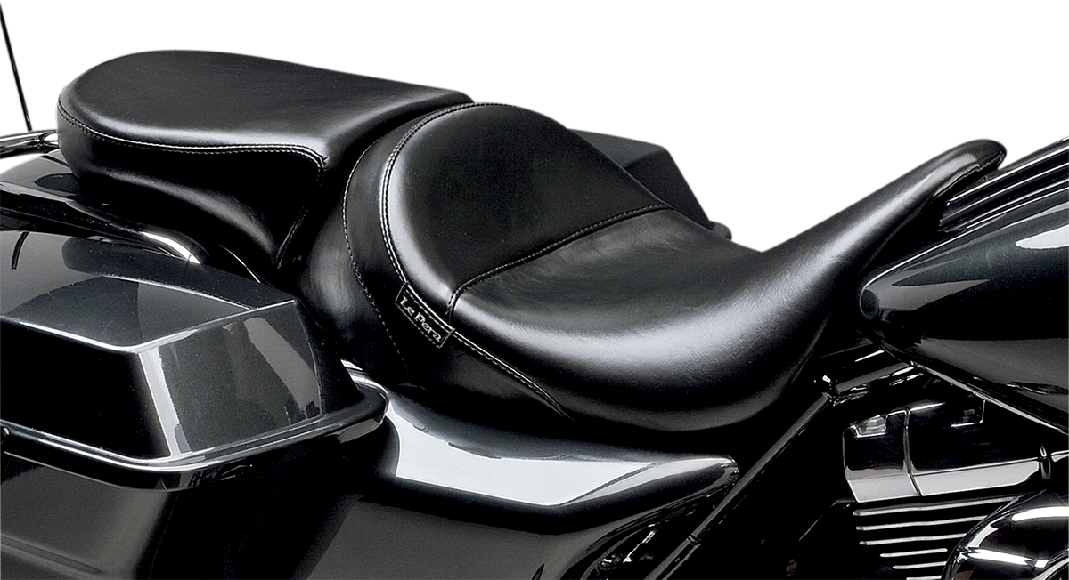 LE PERA Aviator Pillion Pad - Narrow - Smooth - Black - FL '08-'23 LK-017P