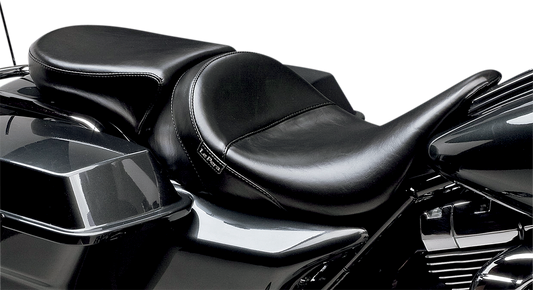LE PERA Aviator Pillion Pad - Narrow - Smooth - Black - FL '08-'23 LK-017P