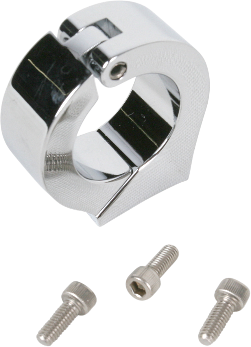DAKOTA DIGITAL Clamp Mount - For 1.25" Handlebar - 3-3/8" Gauge Cup - Chrome BKT-3325