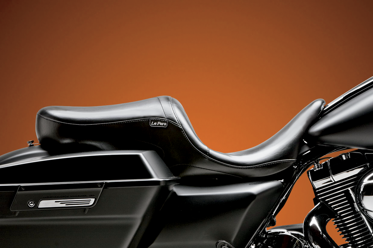 LE PERA Maverick Up-Front Seat - Without Backrest - Smooth - Black - FL '08-'23 LKU-957S