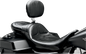 LE PERA Maverick Daddy Long Legs Seat - With Backrest - Black - Stitched - FL '08-'23 LK-957DLBR