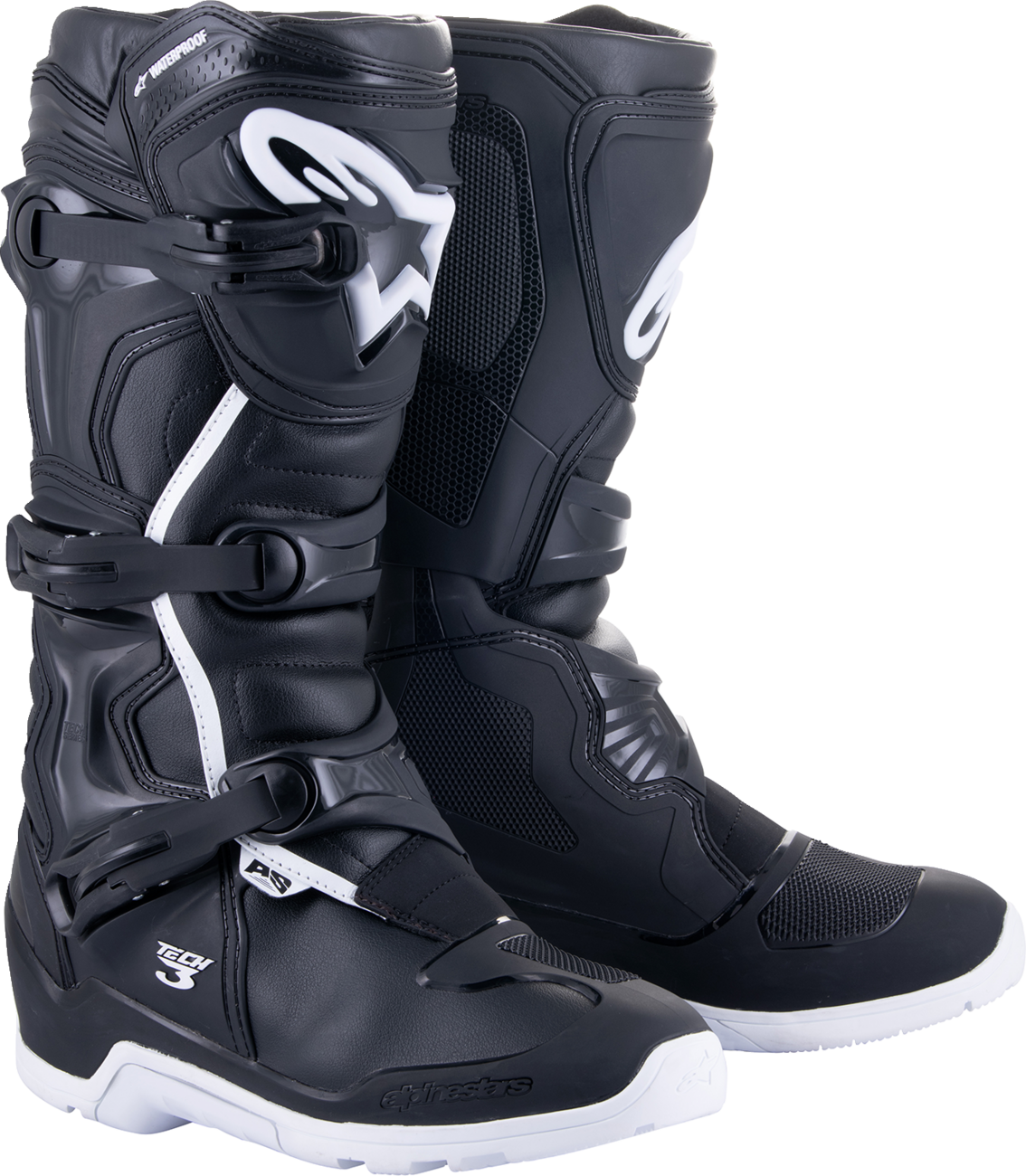 ALPINESTARS Tech 3 Enduro Waterproof Boots - Black/White - US 13 / EU 48 2013324-12-13
