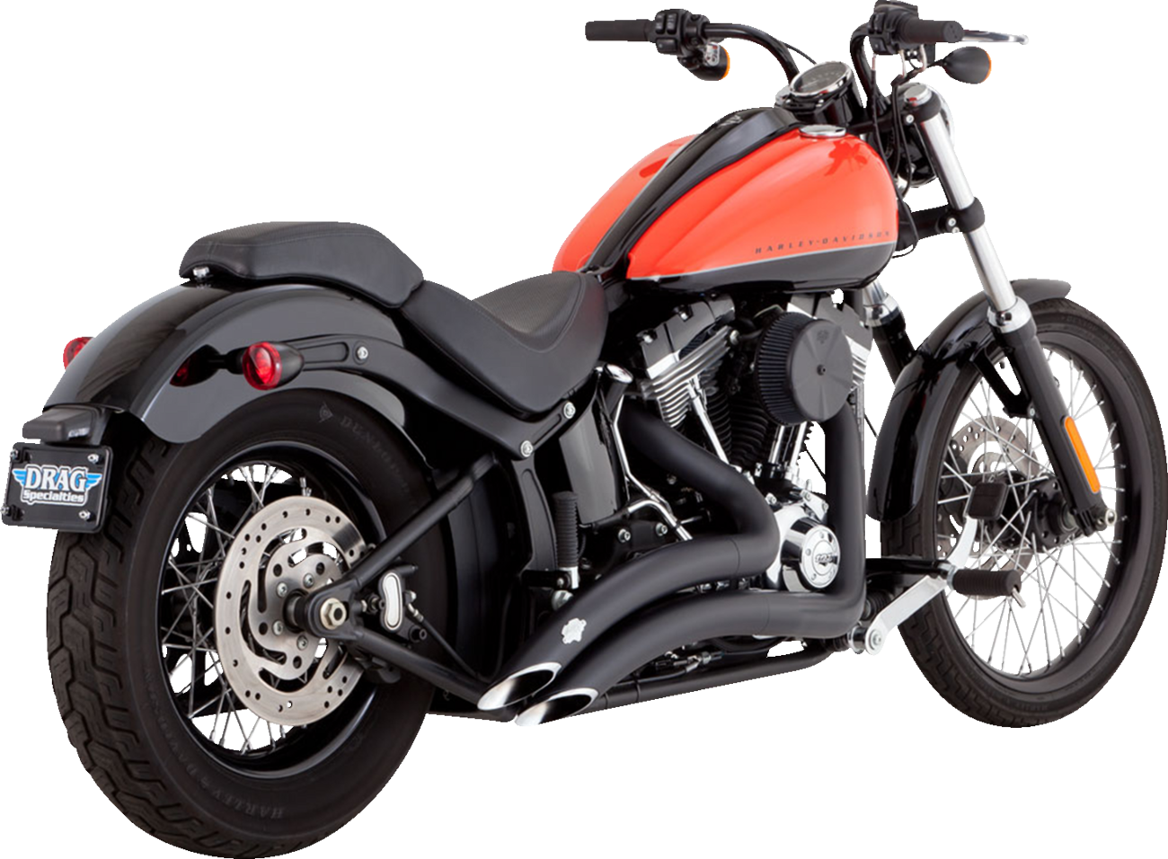 VANCE & HINES 2-into-2 Big Radius Exhaust System - Matte Black 46079