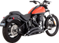 VANCE & HINES 2-into-2 Big Radius Exhaust System - Matte Black 46079
