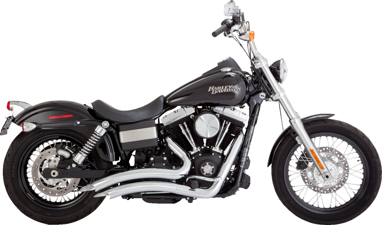 VANCE & HINES 2-into-2 Big Radius Exhaust System - Chrome 26081