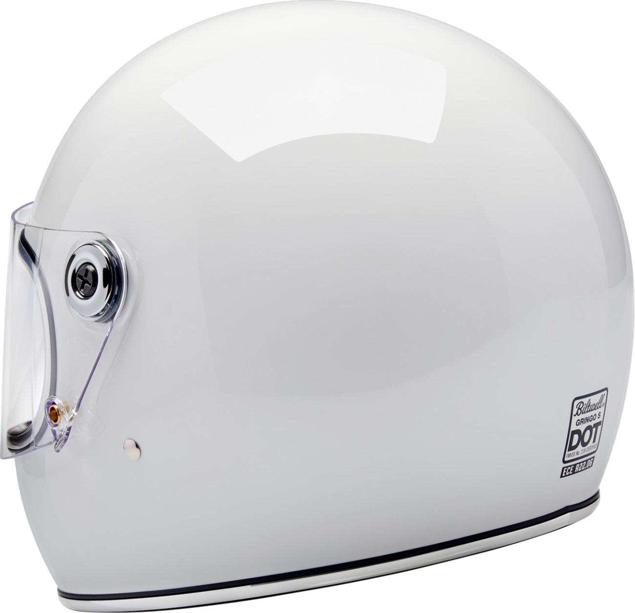 BILTWELL Gringo S Helmet - Gloss White - Small 1003-104-502