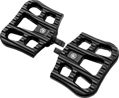 PERFORMANCE MACHINE (PM) Drifter Floorboards - Passenger - Black Ops - FL 0036-1026-SMB
